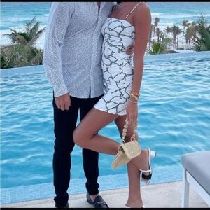 WeWoreWhat Ronnie Dress Black rope size M NWT